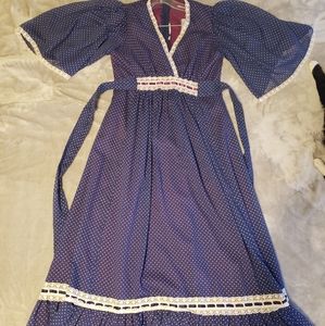 1960s Vintage Maxi Prarie Dress
